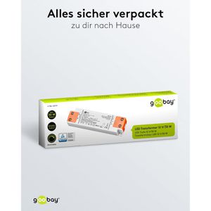 Produktbild für LED-Trafo Goobay 62119, für innen, dimmbar