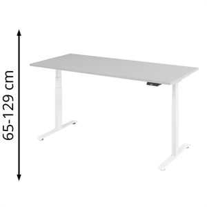 Produktbild für Schreibtisch Böttcher-AG Base Lite, lichtgrau / weiß
