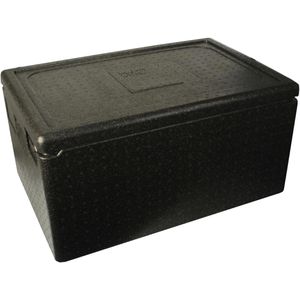Produktbild für Thermobox Papstar schwarz, 46 Liter