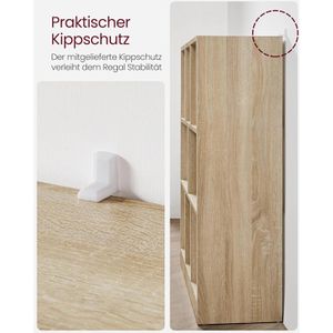 Produktbild für Bücherregal Vasagle LBC52NL, eiche