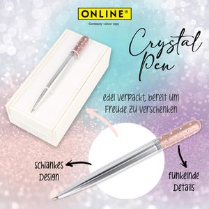 Produktbild für Kugelschreiber Online Crystal Pen Rose, 37080
