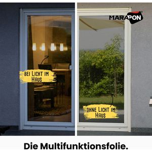 Produktbild für Fensterfolie Marapon M4520MB schwarz, selbsthaftend
