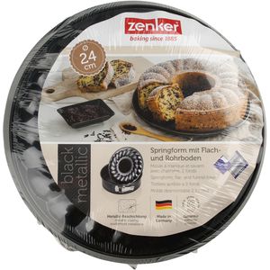 Produktbild für Backform Zenker Black Metallic 6507, Flach- &amp; Rohrboden, Stahl
