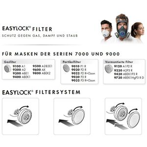 Produktbild für Atemschutzfilter Moldex EasyLock Partikelfilter, 902001