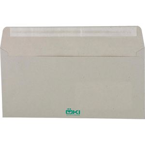 Produktbild für Briefumschläge ÖKI Natur, 41084, grau, DIN lang+