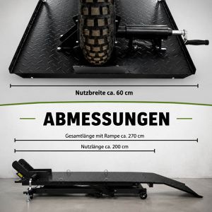 Produktbild für Hebebühne Trutzholm 35133, schwarz, für Motorrad