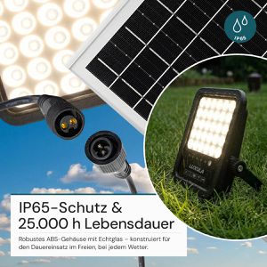 Produktbild für LED-Außenstrahler Luxula LXSO400132, IP65 wasserdicht