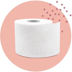 Produktbild für Toilettenpapier Glücksblatt Samtweich