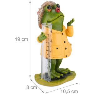 Produktbild für Regenmesser Relaxdays 10043031, Frosch, aus Kunststoff