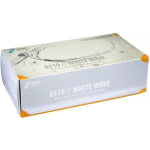 Produktbild für Einmalhandschuhe NITRAS-MEDICAL White Wave, weiß, 100 Stück