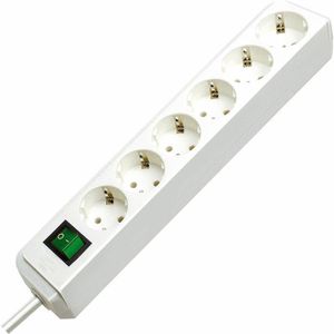Steckdosenleiste Eco-Line 3-fach mit Schalter weiß 1,5m 