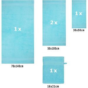 Produktbild für Handtuch Betz Premium Set, türkis, 470 g/m²