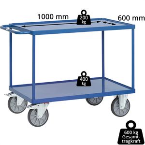 Produktbild für Tischwagen Fetra 2401W, aus Metall