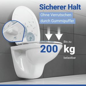 Produktbild für WC-Sitz Wenko Astera 22409100, oval, aus Duroplast