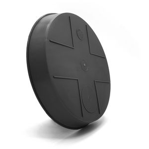 Produktbild für Blumentopf-Untersetzer Plastard Milano, anthrazit, Ø 21 cm