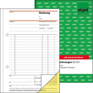 Rechnungsbuch Sigel SD031, A5