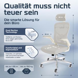 Produktbild für Bürostuhl CLOUVOU SmartSeat