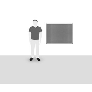 Produktbild für Pinnwand Maul MAULstandard 64442 Textil, grau