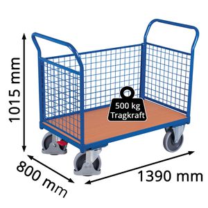 Produktbild für Transportwagen VARIOfit Dreiwandwagen sw-800.301