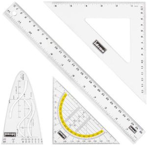Geometrie-Set Idena 602202, 4-teilig
