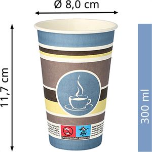 Produktbild für Trinkbecher Papstar 90129 To Go, farbig