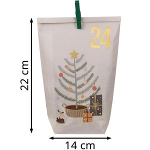 Produktbild für Adventskalender Papierdrachen 400-009-008, Hygge