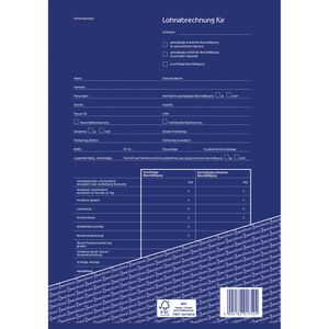 Produktbild für Lohnabrechnungen Zweckform 1752, A4