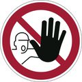 Hinweisschild Durable ISO 7010 P006, Folie Ø 43 cm, Bodenmarkierung, Zutritt verboten