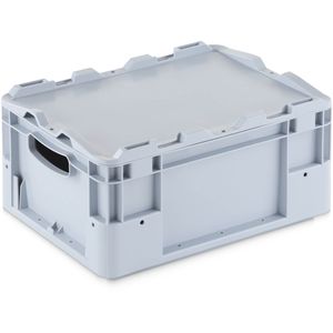 Produktbild für Eurobox Alpha-Paletten Silverline, grau, 15 Liter