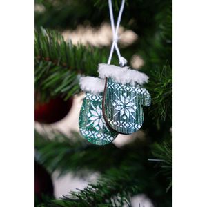 Produktbild für Weihnachtsbaumschmuck Heitmann-Deco 1090946, grün, 8-10 cm