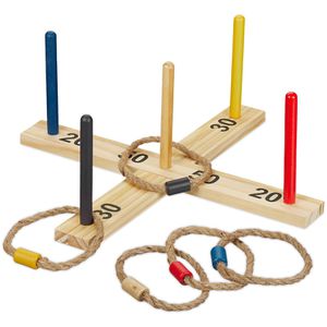 Produktbild für Wurfspiel Relaxdays 10039176, Ringwurfspiel Holz