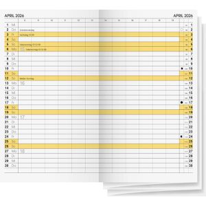 Taschenkalender Brunnen Ersatzkalendarium 2026