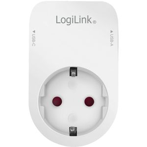 Produktbild für Steckdosenadapter LogiLink PA0259, weiß
