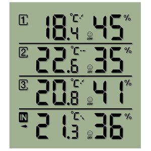 Produktbild für Thermo-Hygrometer Bresser Temeo Hygro Quadro Funk, digital