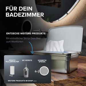 Produktbild für Feuchttücherbox ovimar Egense 81004174, silber