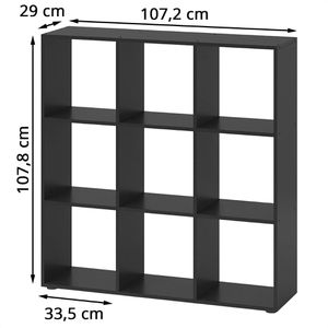 Produktbild für Bücherregal Vicco Nove, schwarz