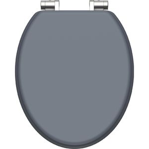 Produktbild für WC-Sitz Schütte Spirit Grau 80102, oval, aus Holz