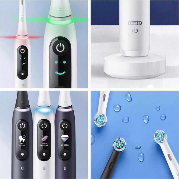 Oral-B Elektrische-Zahnbürste iO 8N Series 8, White Alabaster, 6 ...