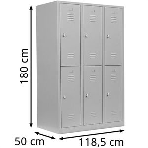 Produktbild für Spind Lüllmann 523230, lichtgrau