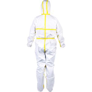 Produktbild für Schutzanzug Uvex 3B chem light Overall, weiß-gelb