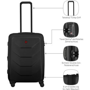 Produktbild für Koffer Wenger Prymo Medium, erweiterbar, schwarz