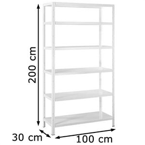 Produktbild für Aktenregal Schulte-Regalwelt R7110-06-04, aus Metall