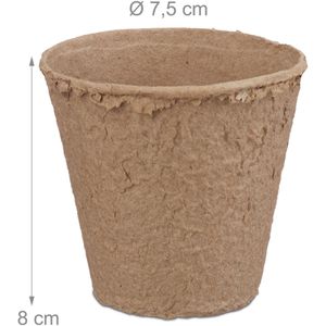 Produktbild für Anzuchttöpfe Relaxdays 10023678, 80 Stück