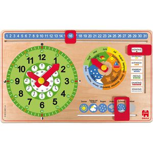 Lernspielzeug Goula 51319, Kalenderuhr Kleinformat
