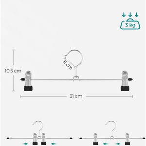 Produktbild für Hosenbügel Songmics CRI003-20, aus Metall