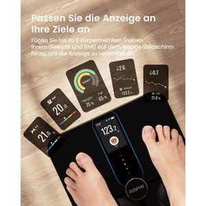 Produktbild für Personenwaage RENPHO Elis Nova Wifi, A031, App-fähig, schwarz