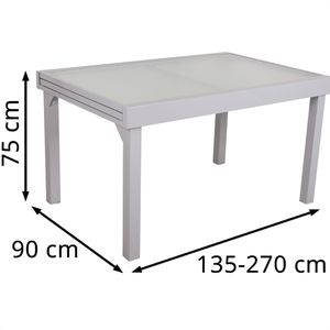 Produktbild für Gartentisch Garden-Pleasure LOLA, Glas