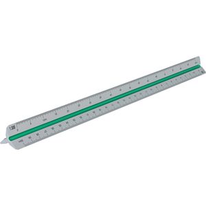Produktbild für Dreikantmaßstab Rumold 195/4/30 Aluminium, 30cm