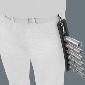 Produktbild für Steckschlüssel Wera Belt C Deep 1, 6-teilig