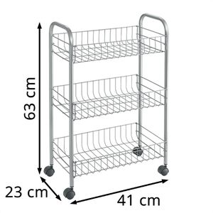 Produktbild für Nischenregal Metaltex Lugano, 340103039, mit Rollen